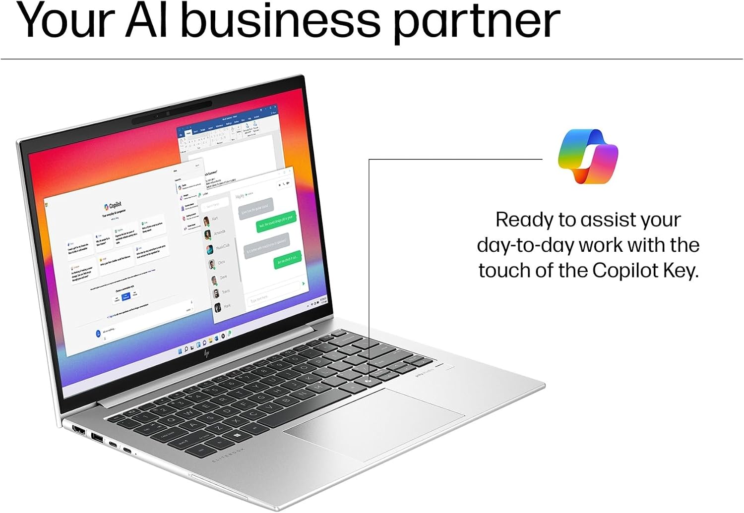 HP EliteBook 840 G11 Business Laptop (14' FHD+ Touchscreen, Intel 12-Core Ultra 5 125U (>i7-1355U), 16GB DDR5 RAM, 512GB SSD), Fingerprint Reader, 5MP Webcam, 2X Thunderbolt 4, Win 11 Pro, AI PC