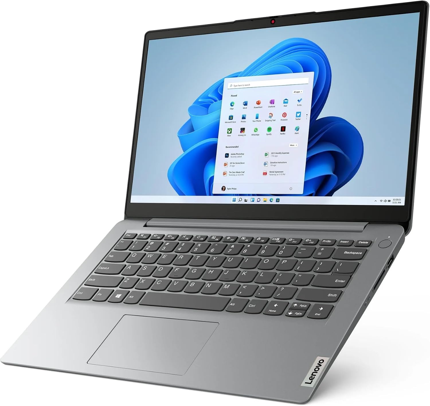 Lenovo IdeaPad 14 Inch HD Chromebook Laptop | Intel Dual-Core CPU | 8GB RAM, 128GB Storage | 11HR Battery | Dolby Audio | ChromeOS Flex, Designed Purely for School & Work, Game App Not Allowed