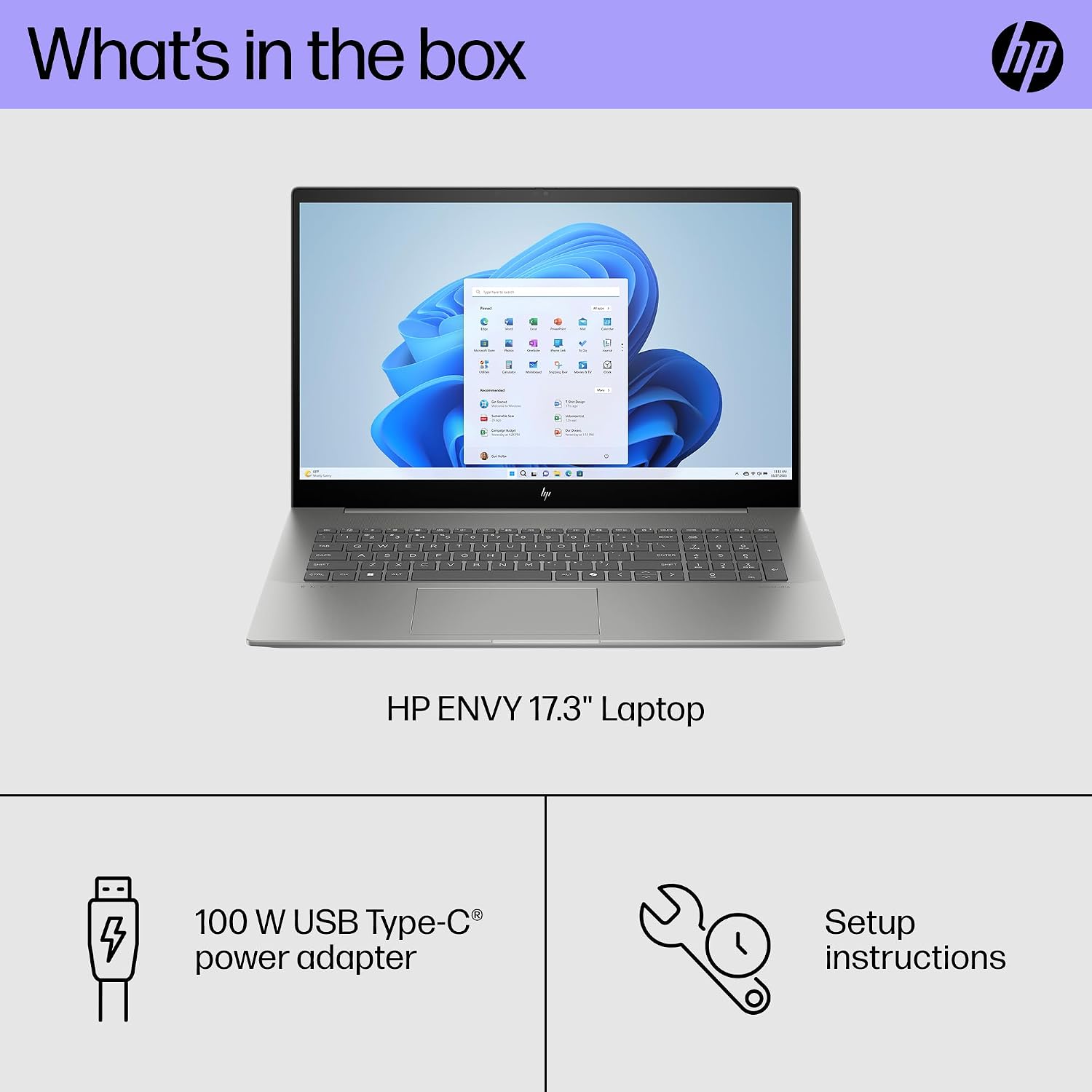 HP Envy 17 inch Laptop, FHD Touchscreen, Intel Core Ultra 7 155H, 16 GB RAM, 1 TB SSD, Intel Arc Graphics, Windows 11 Home, Copilot Key, 17-cw1010nr (2024)