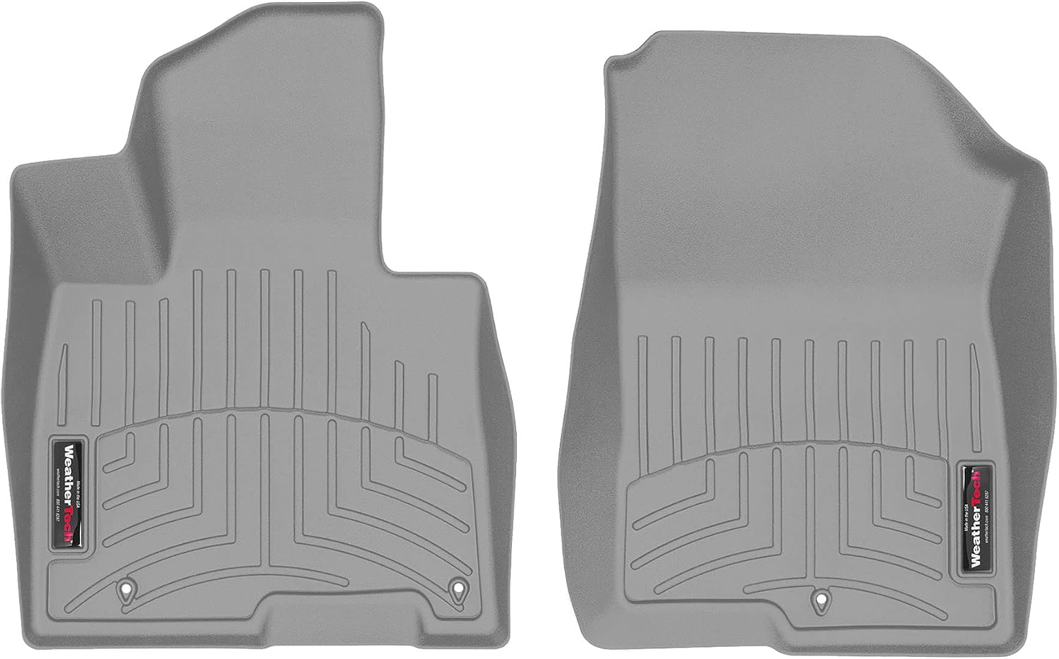 WeatherTech Custom Fit FloorLiners for Hyundai Tucson, Santa Cruz, Tucson Hybrid - 1st Row (4616781), Grey