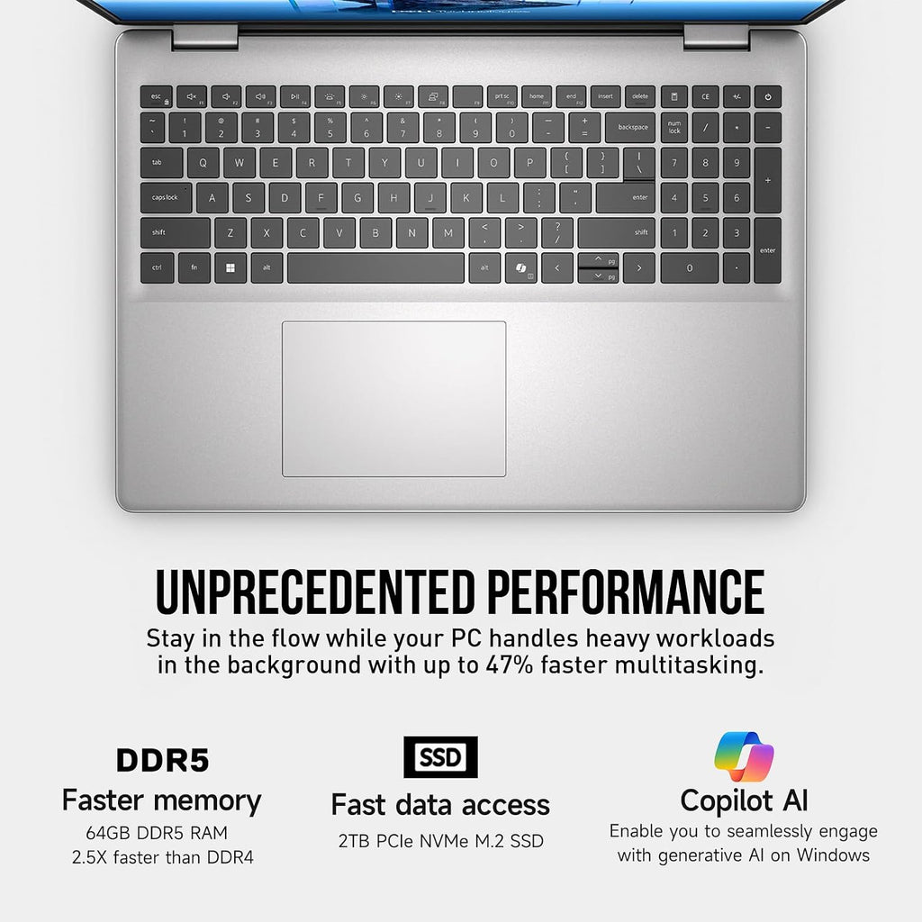 Dell 2026 16 Laptop Touchscreen Computer, 16' FHD+ Touch Screen Business Laptop PC, Intel Core 7 (10-Core, >i7-1355U), 16GB DDR5 1TB SSD Windows 11 Pro, Backlit Keyboard 10-Key,Fingerprint,Wi-Fi 6E