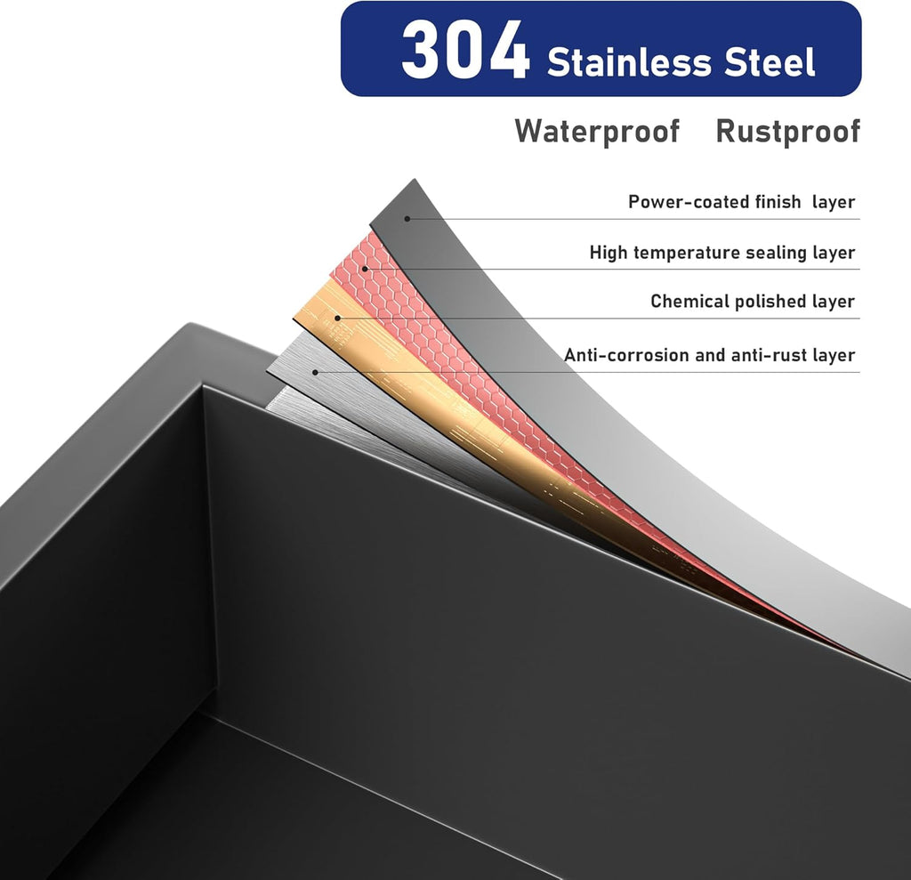 Stainless Steel Led Shower Niche Black 36' X 12' No Tile Needed | Recessed niche matte black w/ 3-tier shelf,Led driver UL listed,vertical niche,non-dimmable,3000K warm light IP66 waterproof
