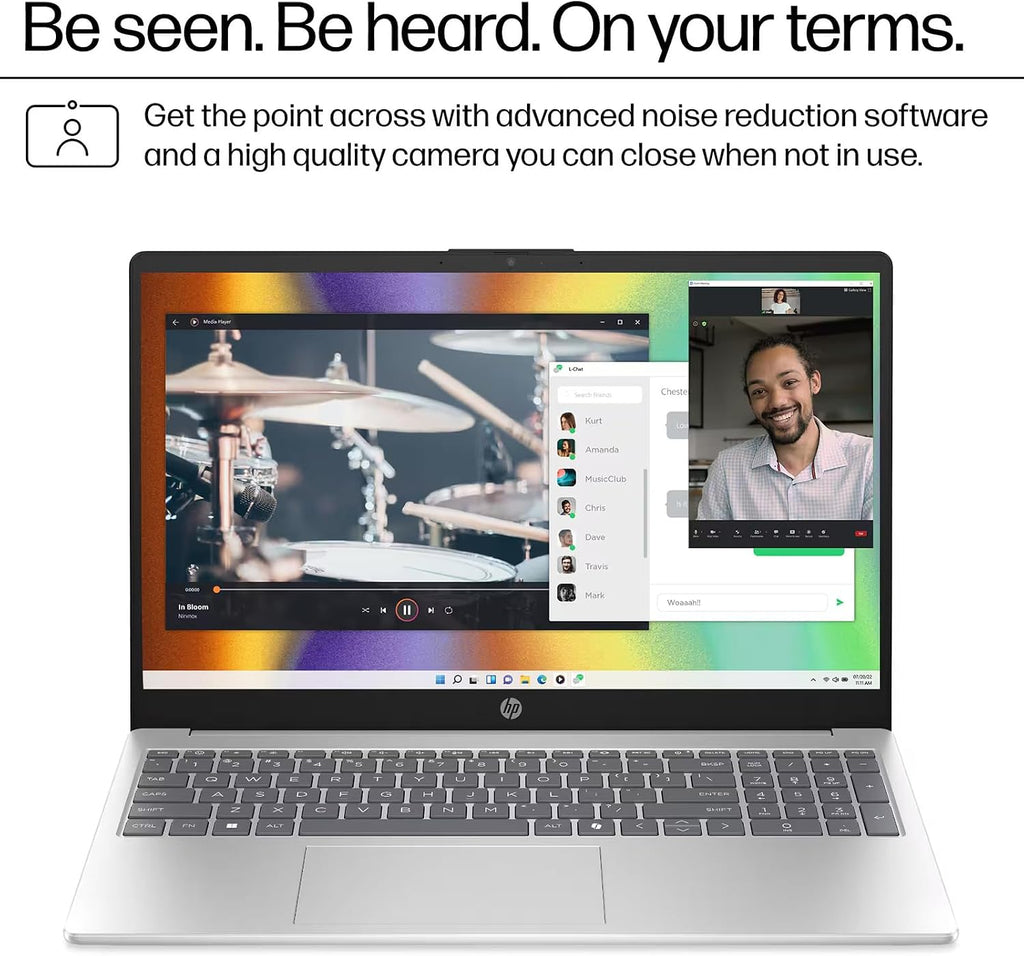 HP 2025 15.6-inch Touchscreen Laptop Computer- Intel i7 1355U(Up to 5GHz), 32GB RAM, 2TB SSD, 15.6' FHD Display, Wi-Fi 6, Webcam, HDMI, Win 11 Pro, w/Laptop Accessories