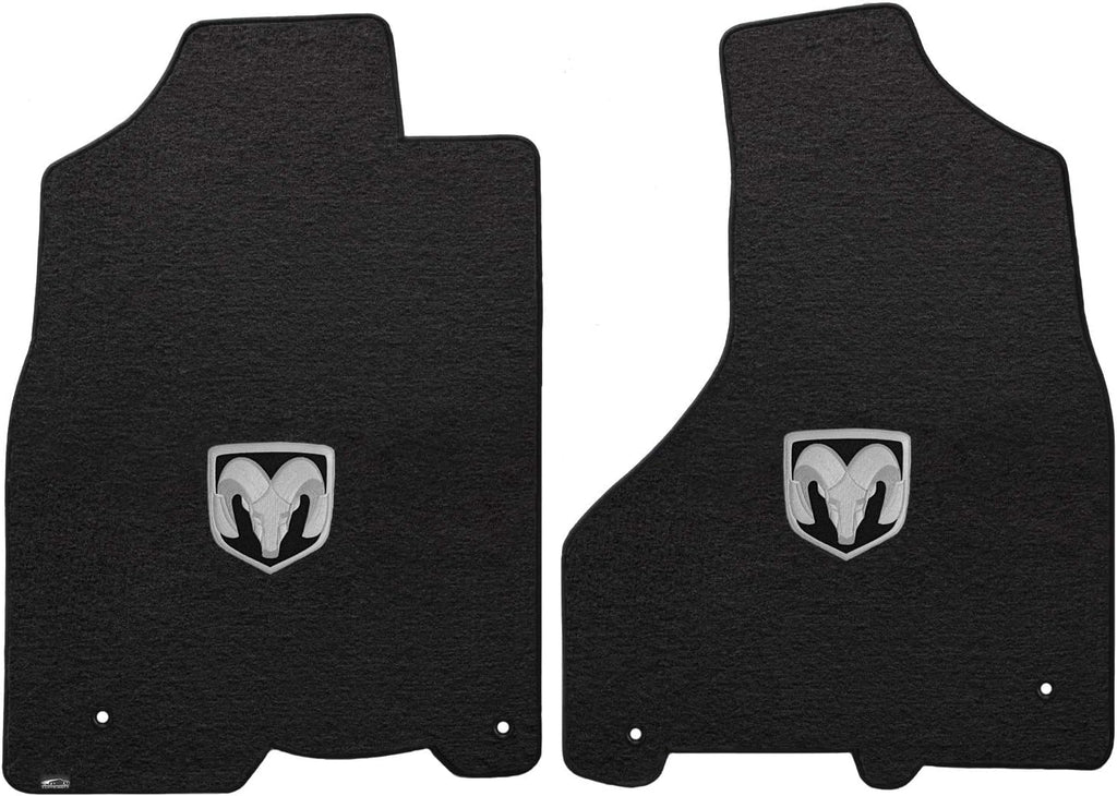 Lloyd Mats Floor Mats for Ram 1500 2012-2018 | 2PC Front Mats | Charcoal | Non-Slip Backing | Crew cab (2019-2024 Classic)