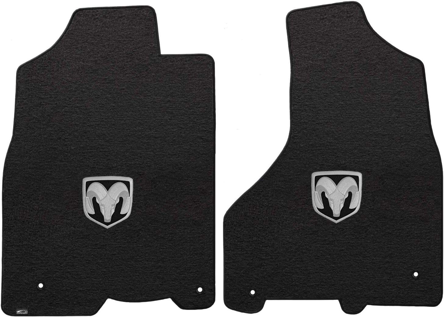 Lloyd Mats Floor Mats for Ram 1500 2012-2018 | 2PC Front Mats | Charcoal | Non-Slip Backing | Crew cab (2019-2024 Classic)