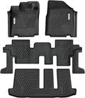YITAMOTOR Floor Mats for Nissan Pathfinder 2013-2020, Infiniti QX60 2014-2020, JX35 2013, Custom Fit All Weather Anti-Slip TPE Rubber Mat, Pathfinder Accessories, 3 Row Automotive Floor Liners, Black