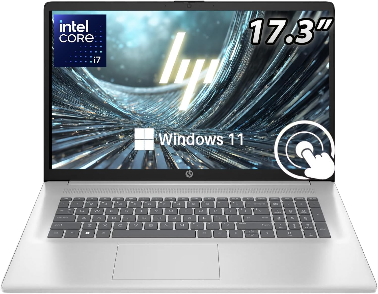HP 17.3' Pavilion Touchscreen Laptop | Intel 7-150U 10 Core Processor up to 5.4GHz (Beats I7-1335U) | 64GB RAM | 2TB PCIe SSD | Wi-Fi 6 | Backlit Keyboard | Bluetooth 5.3 | Windows 11