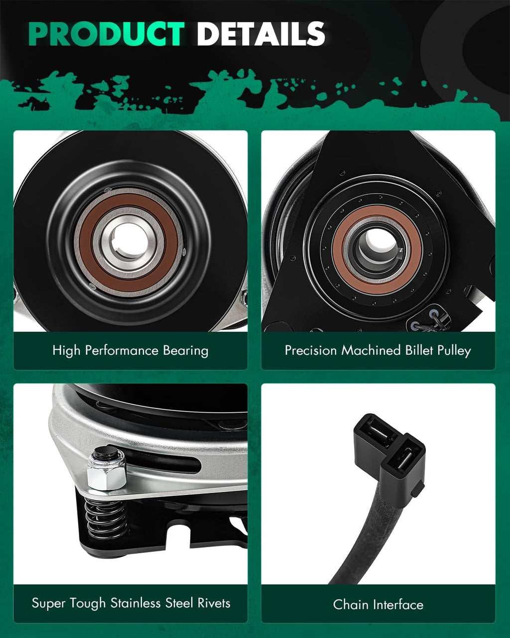 Electric Lawnmower, SCITOO PTO Clutch Fit For Snapper Pro/for Snapper 1757359YP for Ogura MA-GT-JD11 1757359