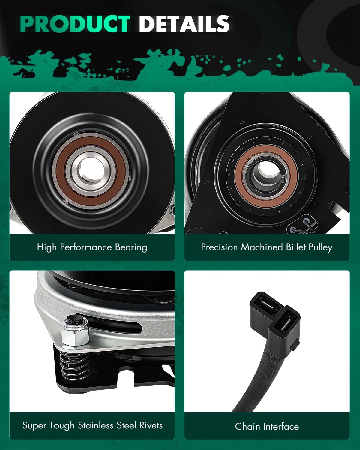 Electric Lawnmower, SCITOO PTO Clutch Fit For Toro Proline Series 120 for Toro 44-0770 54-0220 for Ogura MAGTTRO 44-0770