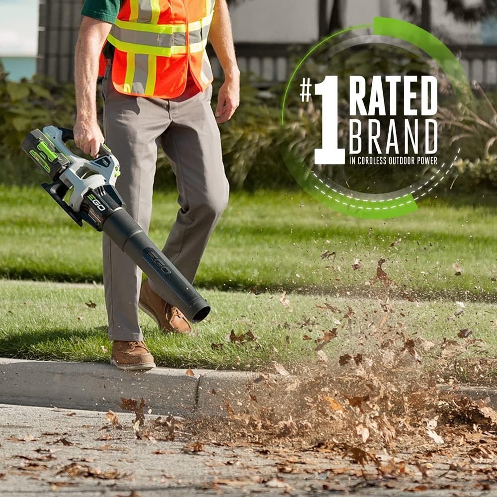 EGO POWER+ Leaf Blower, Cordless Electric 530 CFM, Includes 56V 2.5Ah Battery and Charger - LB5302