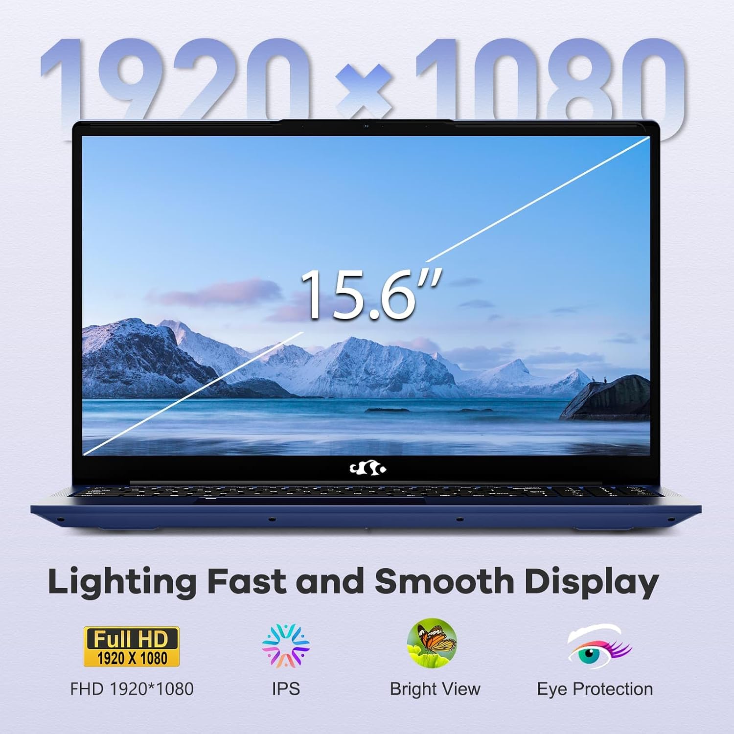 NIMO 15.6' IPS FHD-Gaming-Laptop,AMD Ryzen 5 6600H 16GB DDR5 RAM 512GB SSD (Beat R5-7520U, 6 Cores Up to 4.5GHz) AMD Radeon 660M GPU-Computer with 100W Type-C Backlit Keyboard Fingerprint (Renewed)