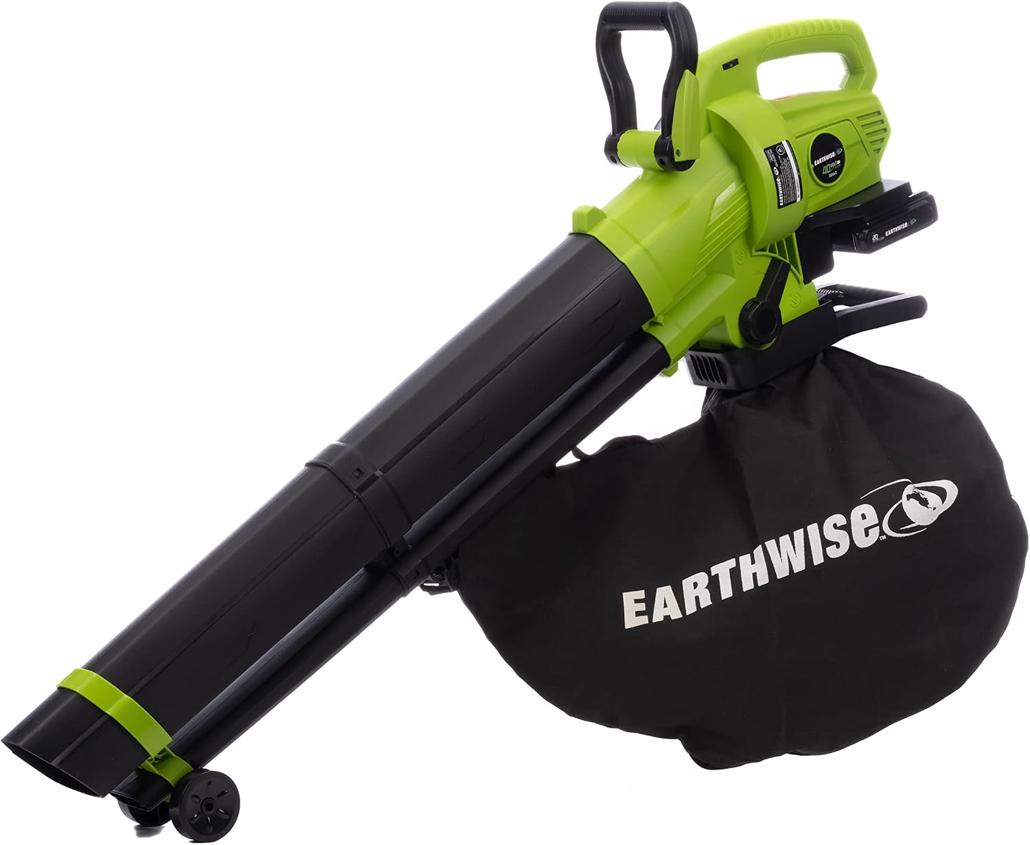 Earthwise Power Tools by ALM LBVM2202 2x20-Volt Cordless Leaf Blower, Leave Vacuum, Leaf Mulcher, 2 Batteries and Charger Included