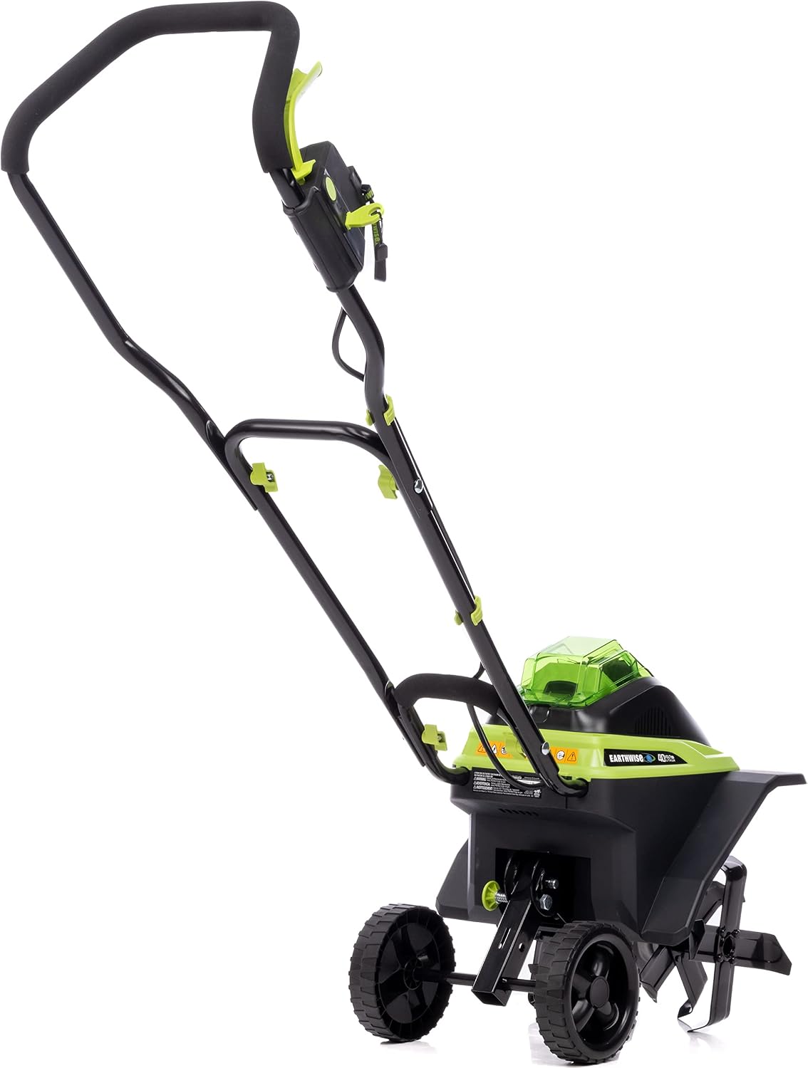 Earthwise Power Tools by ALM TC70040EW 11-Inch 40-Volt Lithium-Ion Cordless Electric Tiller/Cultivator, 4Ah Battery & Charger Included, Green