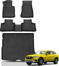 Sunsdrew Floor Mats for 2023-2025 2026 Mercedes Benz GLC 300/GLC 350e/GLC 43 AMG (Not for Coupe), All Weather Floor Liners & Rear Trunk Mat for GLC Accessories, TPE Rubber, Raised Edge