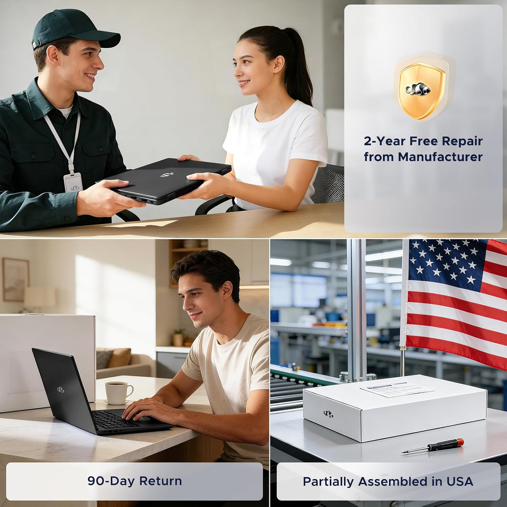 NIMO 17.3' IPS FHD-Gaming-Laptop, AMD Ryzen 7 8745HS 16GB DDR5 RAM 256GB SSD (8C/16T, up to 4.9GHz) Radeon 780M Graphics Business Laptop 100W Type-C Backlit Keyboard, Fingerprint USB-C 4.0