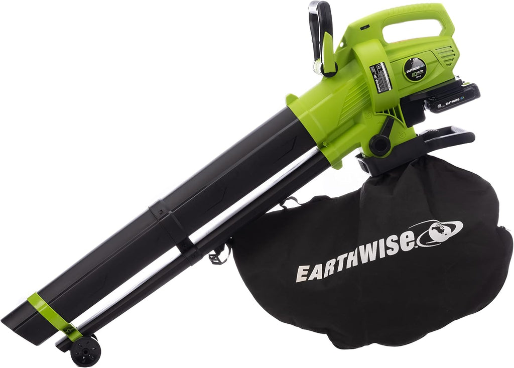 Earthwise Power Tools by ALM LBVM2202 2x20-Volt Cordless Leaf Blower, Leave Vacuum, Leaf Mulcher, 2 Batteries and Charger Included