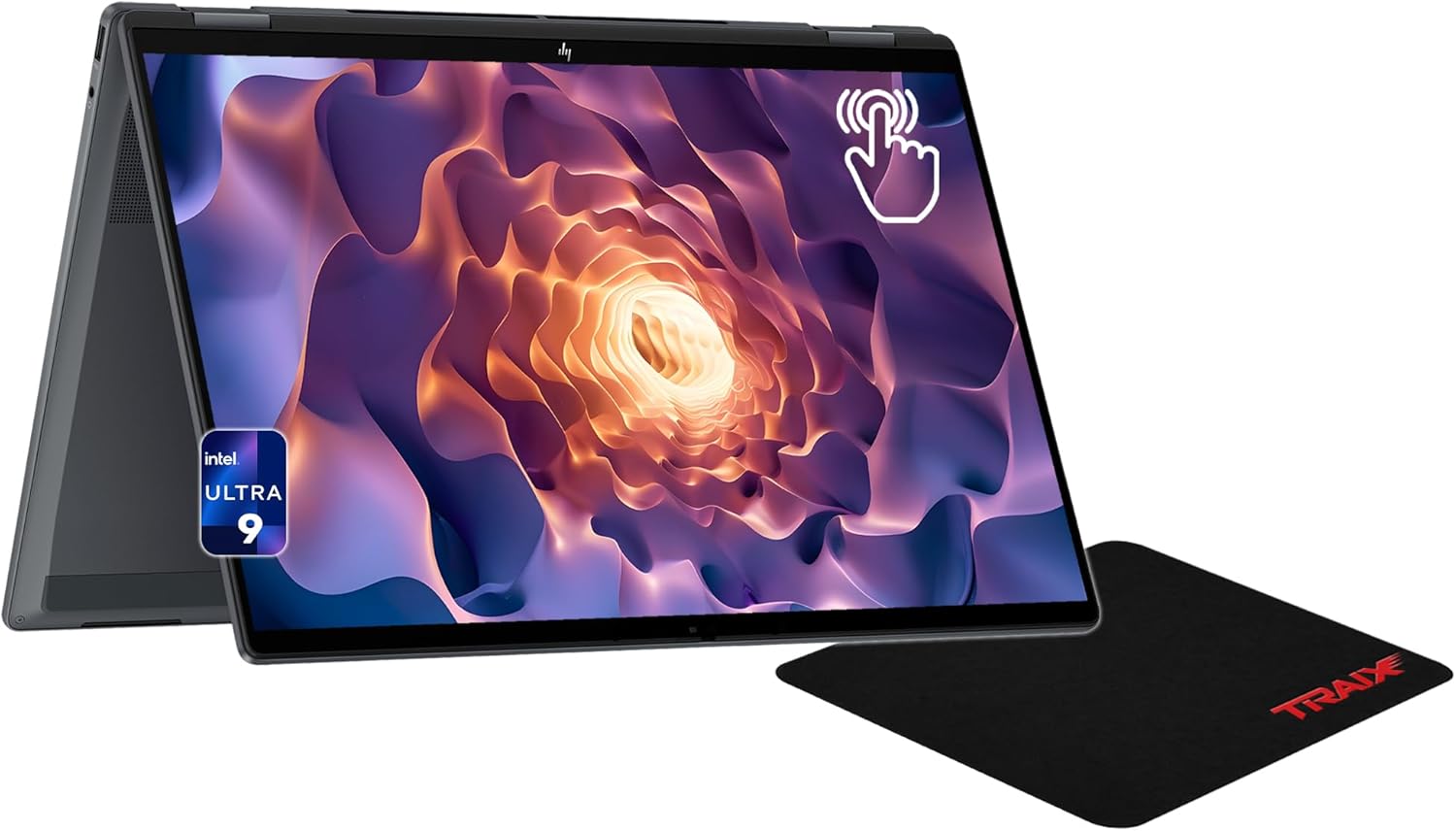HP OmniBook X Flip Next Gen AI 16 Laptop, Intel Ultra 9-288V, 32 GB LPDDR5x RAM, 2 TB SSD PCIe, 16' 3K (2880x1800) Touchscreen, Intel Arc 140V, Backlit Keyboard, W11 Home, Eclipse Gray+Traix Mousepad