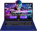 NIMO 17.3' AI Laptop, AMD Ryzen AI 9 HX 370(50 Tops NPU), Radeon 890M, 64GB DDR5 RAM 4TB SSD, 144Hz, PD 100W USB-C 4.0, Copilot+ PC AI Laptop with Wi-Fi 6E for Working Business Student