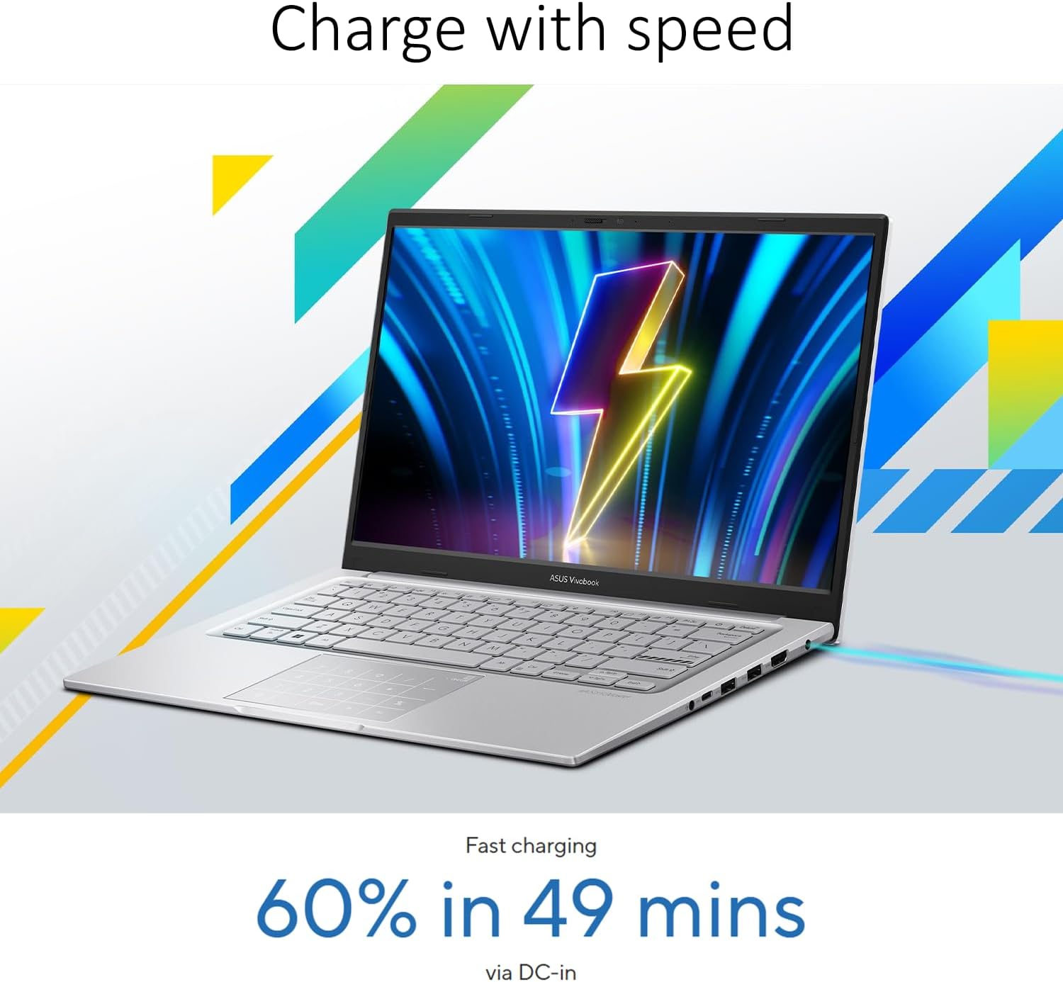 ASUS Vivobook 14 Inch FHD Laptop for Everyday Use | Intel Core 13th Gen 6-Core CPU | 12GB RAM, 256GB SSD | Quiet Blue | Windows 11 | 8HR Battery, FastCharge | Privacy Shutter | Intel UHD Graphics