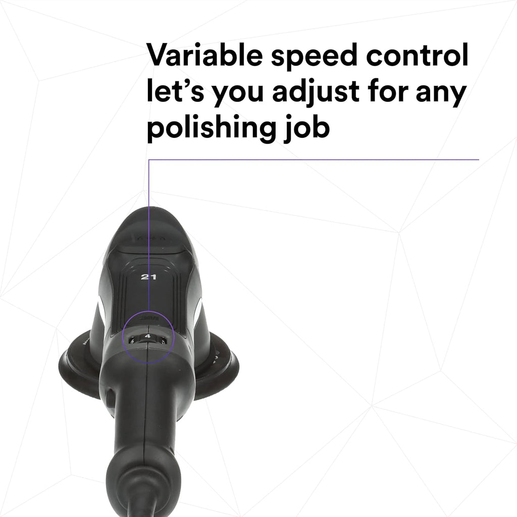 3M Perfect-It Random Orbital Polisher, 34101, 21mm, 120V/60Hz Variable Speed Control for Automotive Refinishing, Refining, Polishing