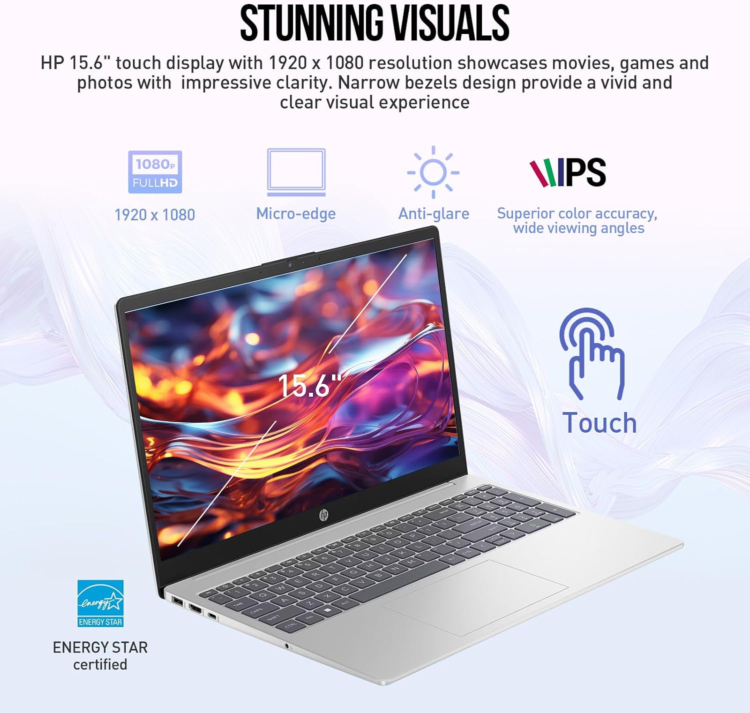 HP 15 Inch Laptop Touchscreen Computer PC, 15.6 FHD IPS Touch Screen Business Laptop, Intel 10-Core i7-1355U, Windows 11 Pro Lifetime Office, 24GB RAM 512GB SSD+512GB Docking Set, 10 Key Number Pad