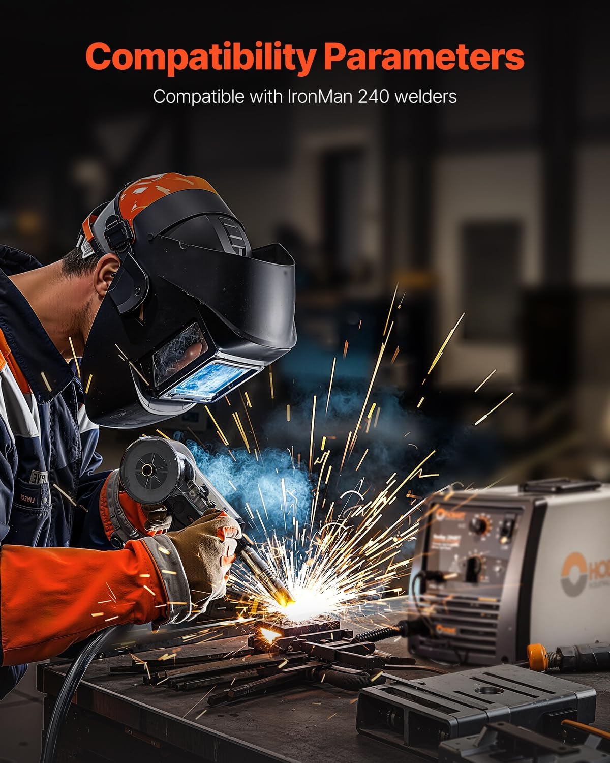 VEVOR 200Amp Spool Gun with 20FT Cable, Compatible with Hobart lronMan 240 Mig Welders, Suitable for 0.030' and 0.035' Flux Core/Solid/Aluminum Welding Wires
