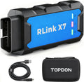 TOPDON J2534 VCI Tool, High-Speed EnhancedJ2534 VCI, J2534 Pass-Thru OEM Functions and Diagnostic Tool, Supports J2534/D-PDU/CAN-FD/DoIP, 8 Vehicle Brands Supported, RLink X7