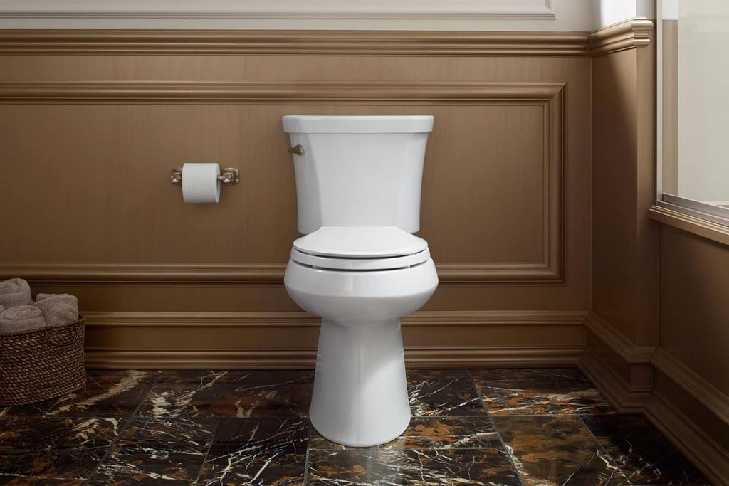 KOHLER K-4636-0 Cachet Elongated, Grip-Tight Bumpers, Quiet-Close Release Hinges, Quick-Attach Hardware, No Slam Toilet Seat, White