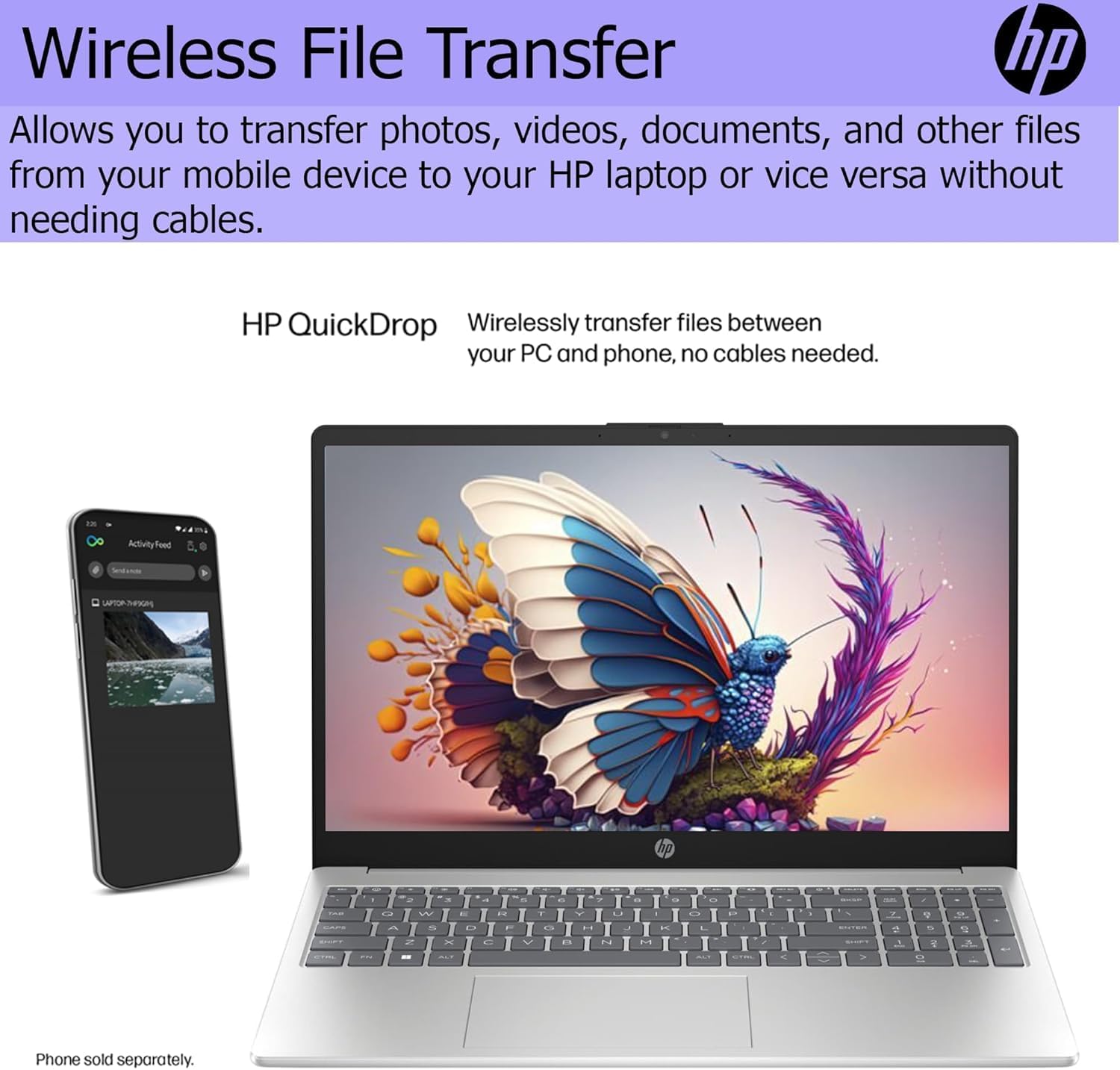 HP 2025 Pavilion 15.6 FHD (1920 x 1080) Laptop with 1 Year Microsoft Office Suite • Intel Core 8-Cores CPU • 32GB RAM • 1TB SSD • Fast Wi-Fi 6 • Fingerprint Reader • Win 11 • w/WOWPC Recovery USB