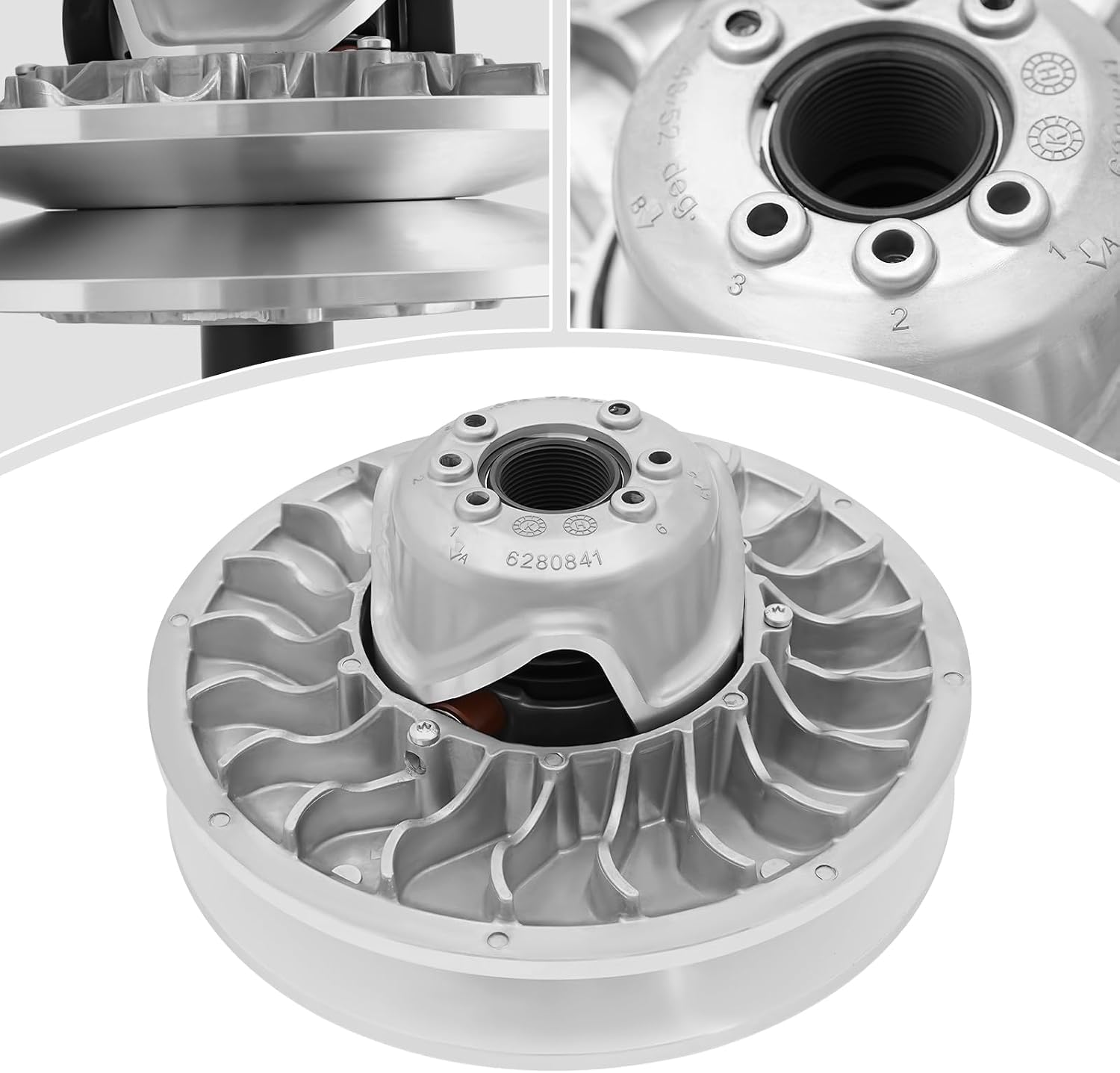 Primary & Secondary Clutch Kit for 2017-2023 Can-Am Maverick X3 Turbo R RR XMR XRC MAX Models, Car Clutch Replacement for OEM 420280626 420280706 420280461 420280725 (Only Secondary Clutch)