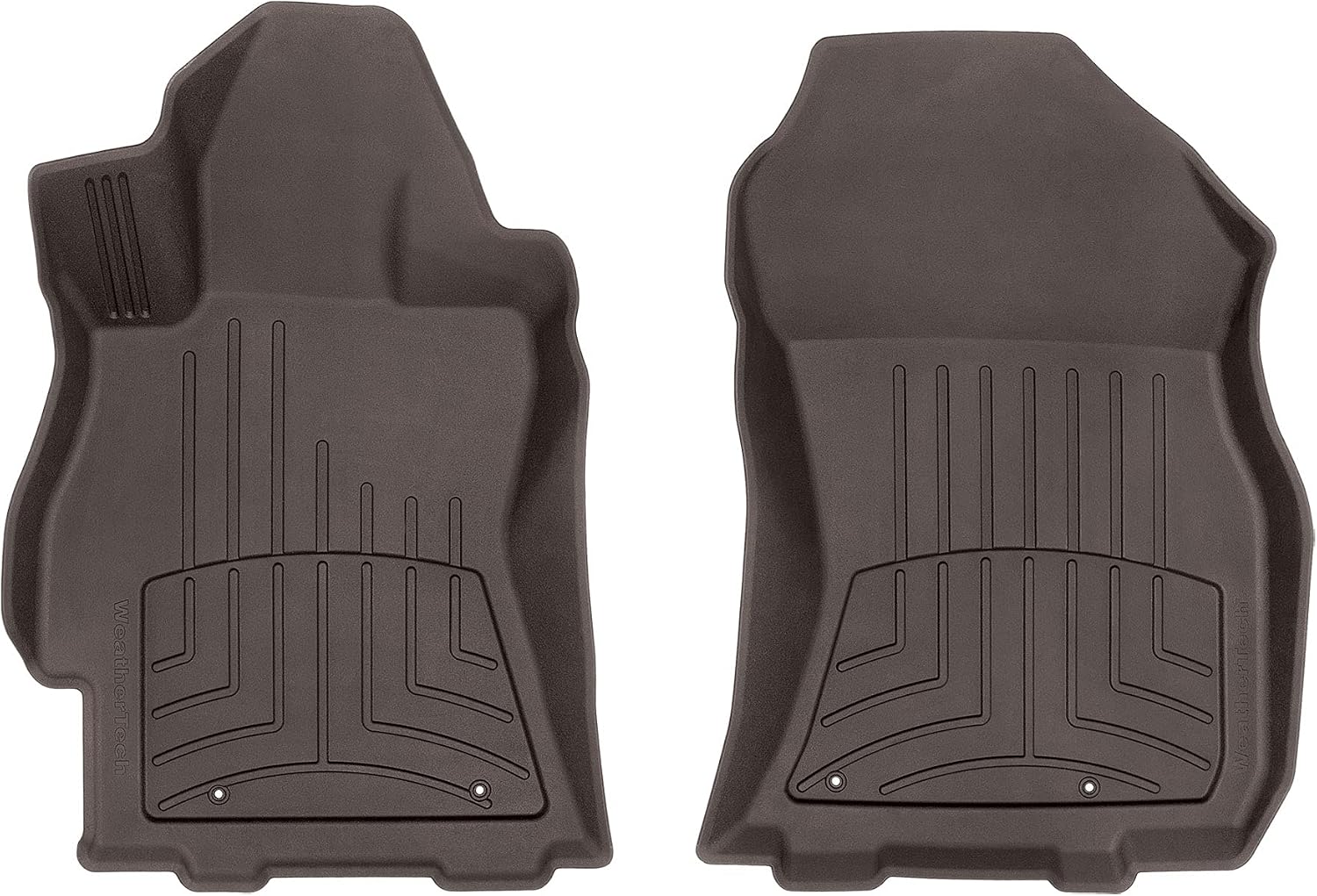 WeatherTech Custom Fit FloorLiners for Subaru Outback - 1st Row (477081), Cocoa