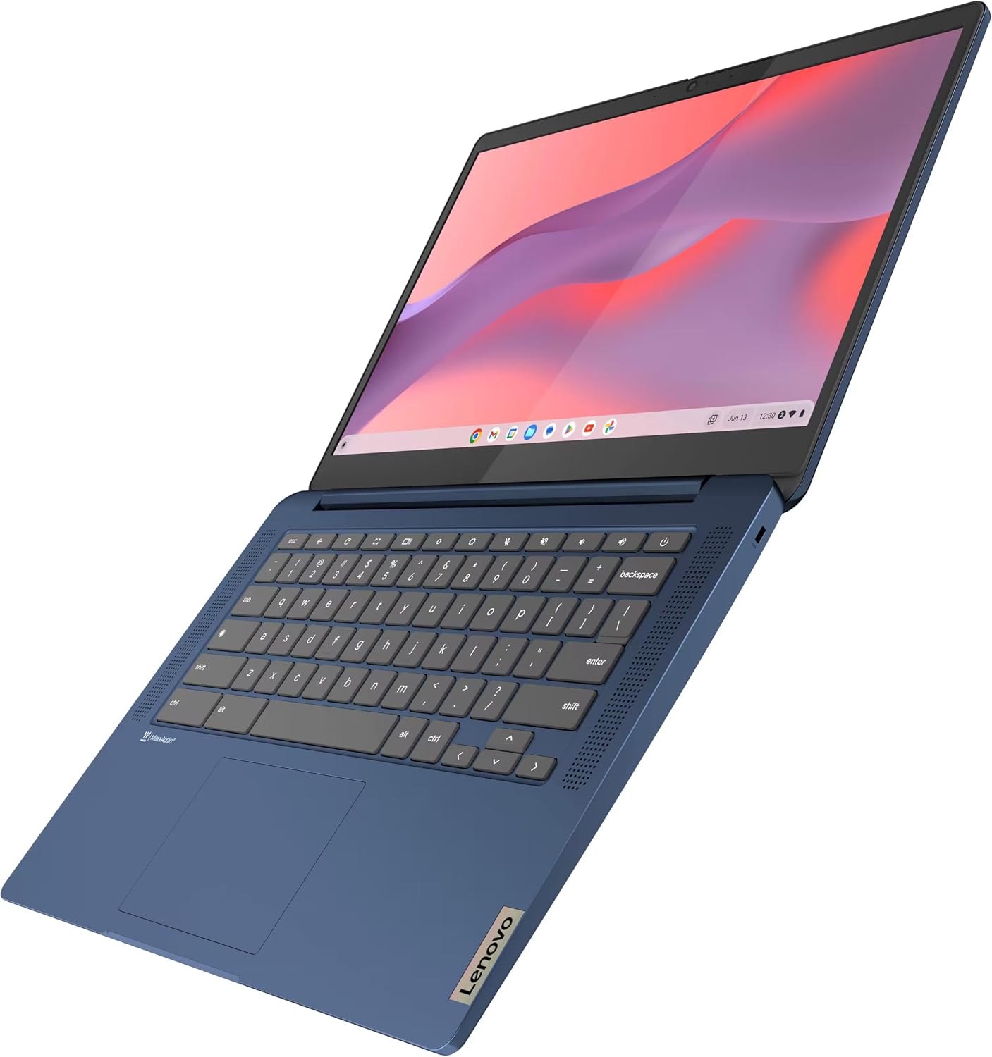 Lenovo Flagship Chromebook, 14'' FHD Touchscreen Slim Thin Light Laptop Computer, 8-Core MediaTek Kompanio 520 Processor, 4GB RAM, 64GB eMMC, WiFi 6,Chrome OS, Abyss Blue, w/USB Flash Drive