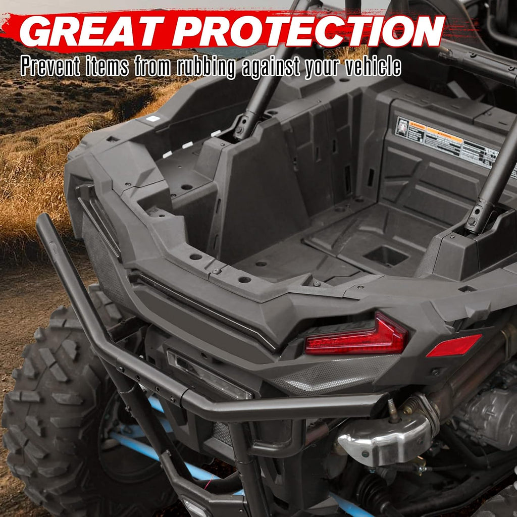 A & UTV PRO Left Side Rear Box Section for Polaris RZR XP 1000/ XP 4 1000 / XP Turbo/XP 4 Turbo 2014-2023, Combined Rear Luggage Storage Bed Box Accessories, Replace # OEM 5454271, LH,Black