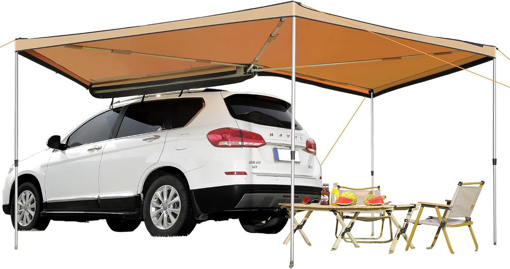 VEVOR 270 Degree Awning, 115 sq.ft Driver Side Vehicle Awning, UV50+ Waterproof Car Side Awnings with Carry Bag, All-Weather Overland Awnings Car Shelter for SUV Van Truck Camping
