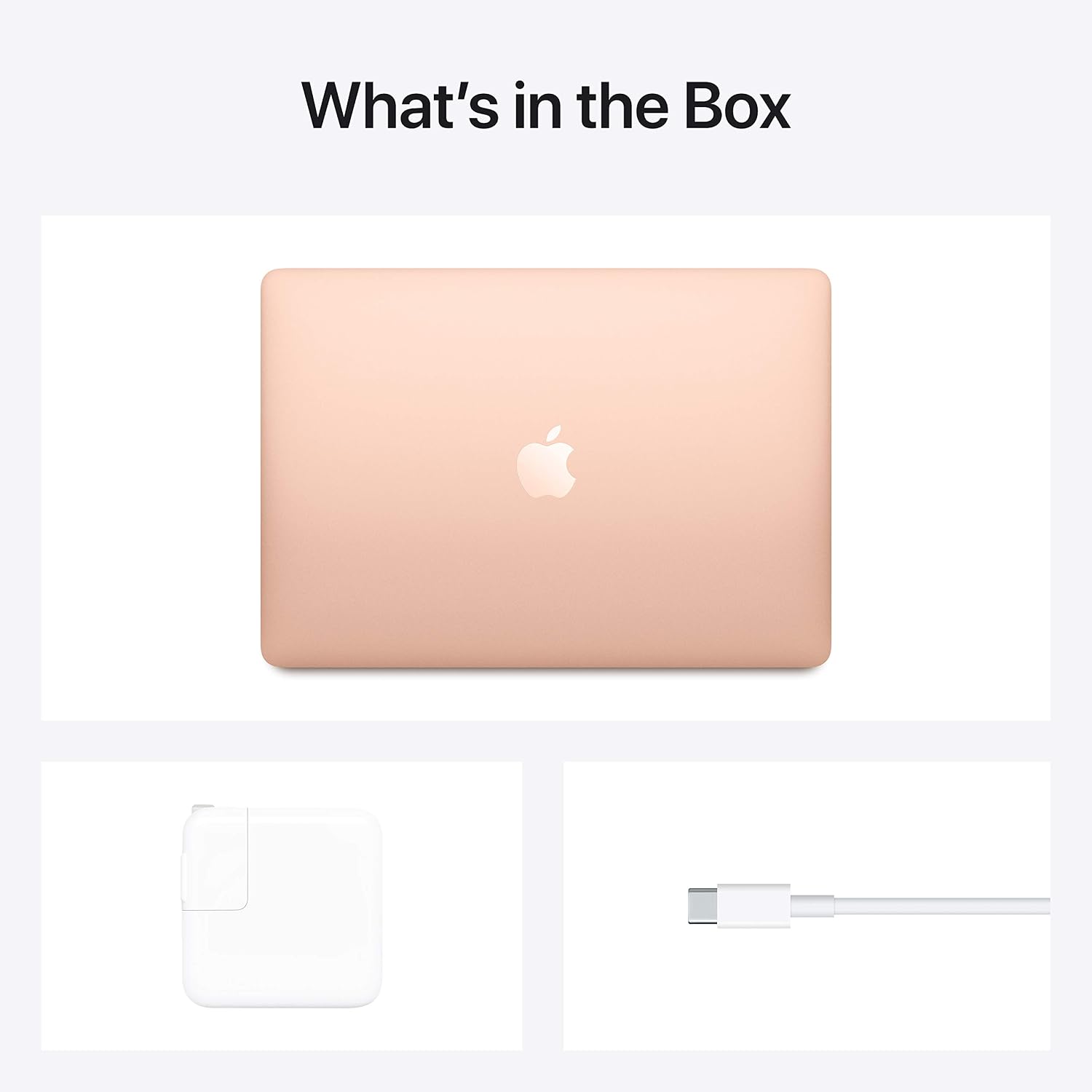 2020 Apple MacBook Air Laptop: Apple M1 Chip, 13' Retina Display, 8GB RAM, 256GB SSD Storage, Backlit Keyboard, FaceTime HD Camera, Touch ID. Works with iPhone/iPad; Gold