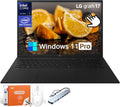 LG Gram 17 Touchscreen Laptop, Intel 8-Core Ultra 7 Series 2, 32 GB RAM, 1 TB SSD, Intel Arc Graphics, 17 inch QHD+ Display, Windows 11 Pro, Copilot+ PC, Wi-Fi 7, Backlit Keyboard, w/Accessories