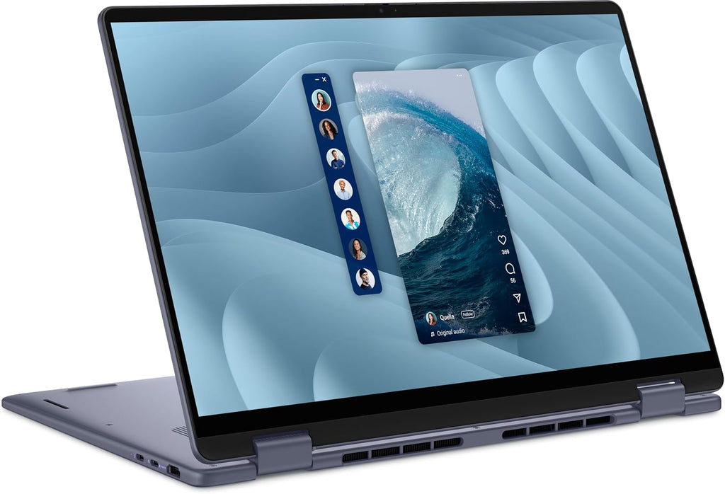 Dell 2025 Personal Laptop | 16 Plus 2-in-1 | 16' 2560x1600 Touch IPS | Intel 8-Core Ultra 9 288V | Arc Graphics | 32GB LPDDR5 | 2TB SSD | Win11 Pro | Wi-Fi 7 - BT 5.3 - Backlit KB - Webcam - Blue