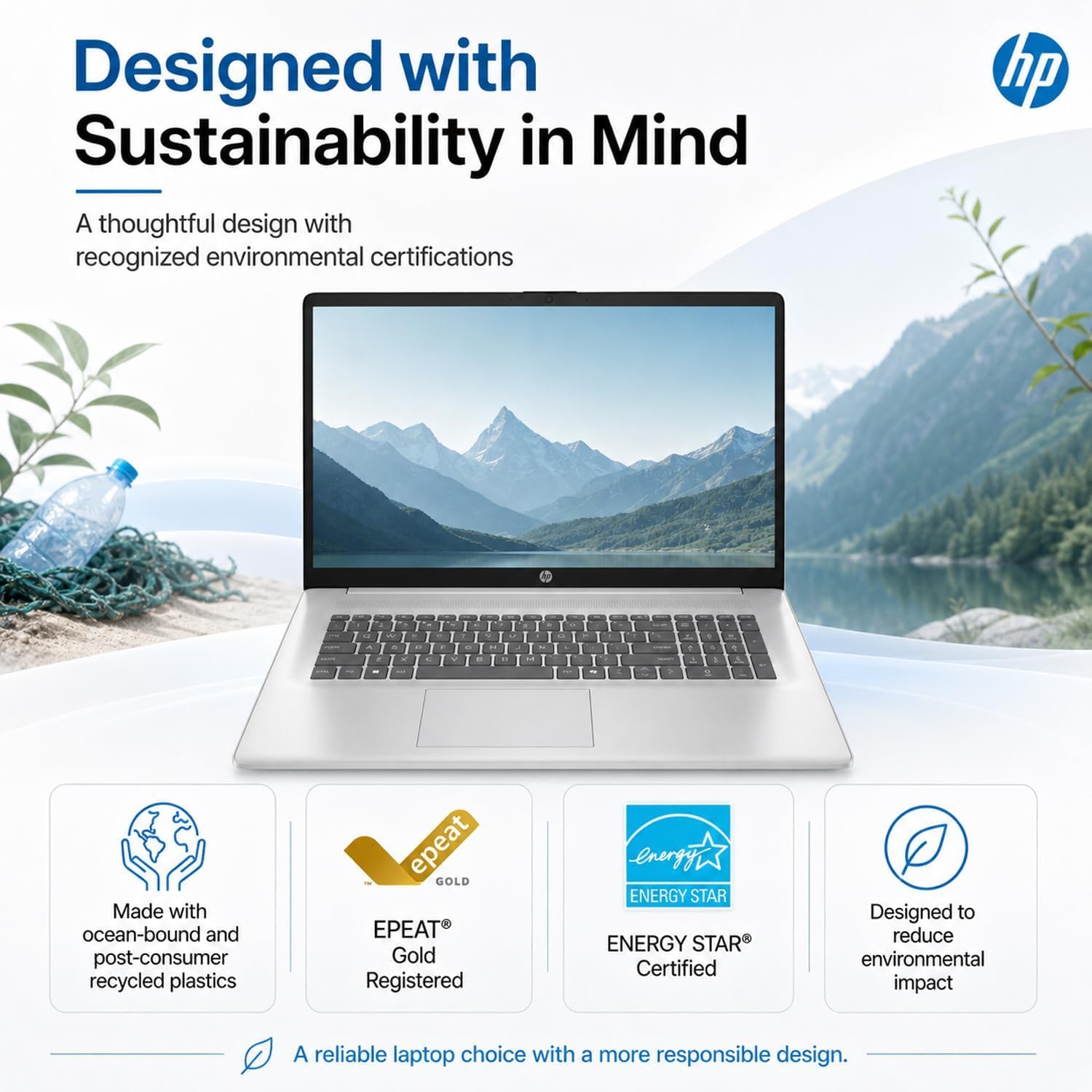 HP New Designed 17.3' FHD Business Laptop(2026/2027Edition), Powerful AMD Ryzen 5 7430U(Beats Core i7-1335U), 32GB RAM, 2TB PCIe, Wi-Fi 6, 14.5-Hour Battery Life, Windows 11 with MS 365 for Web
