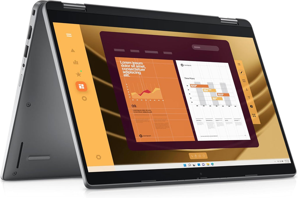 Dell 2025 Laptop | Latitude 5350 2-in-1 | 13.3' 1920x1080 Touch IPS | Intel 12-Core Ultra 7 165U vPro | 16GB LPDDR5 | 1TB SSD | Win10 Pro | Wi-Fi 6E - BT 5.3 - Backlit KB - 1080p Camera - Grey