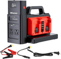 Pure Sine Wave Inverter Compatible with Milw-auke 18V Battery, 2 in 1 500W 4 Ports Power Inverter Battery Charger Generator DC 20V to AC* 2 Outlets, 120V Car Charger Plug, USB&Type-C (Tool Only)