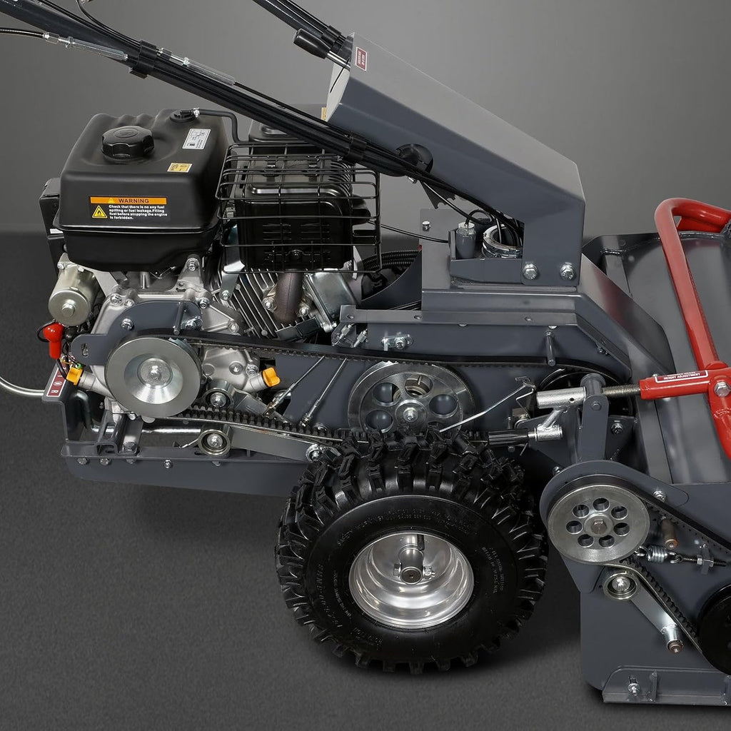 MechMaxx 27' Walk Behind Flail Mower, 10HP 302cc, Self-Propelled, Wheeled, Electric Start, SFM27W