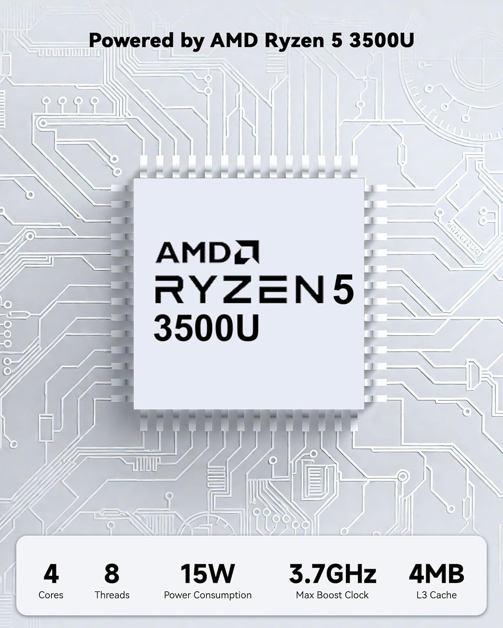 NIMO 15.6'' IPS FHD-Laptop, 8GB RAM 256GB SSD AMD Ryzen 5(Beat i5-1135G7, 4 Cores Up to 3.7GHz) Student Computer with 2 Years Warranty, 65W Type-C, Fingerprint, Backlit Keyboard, BT5.2, Numpad