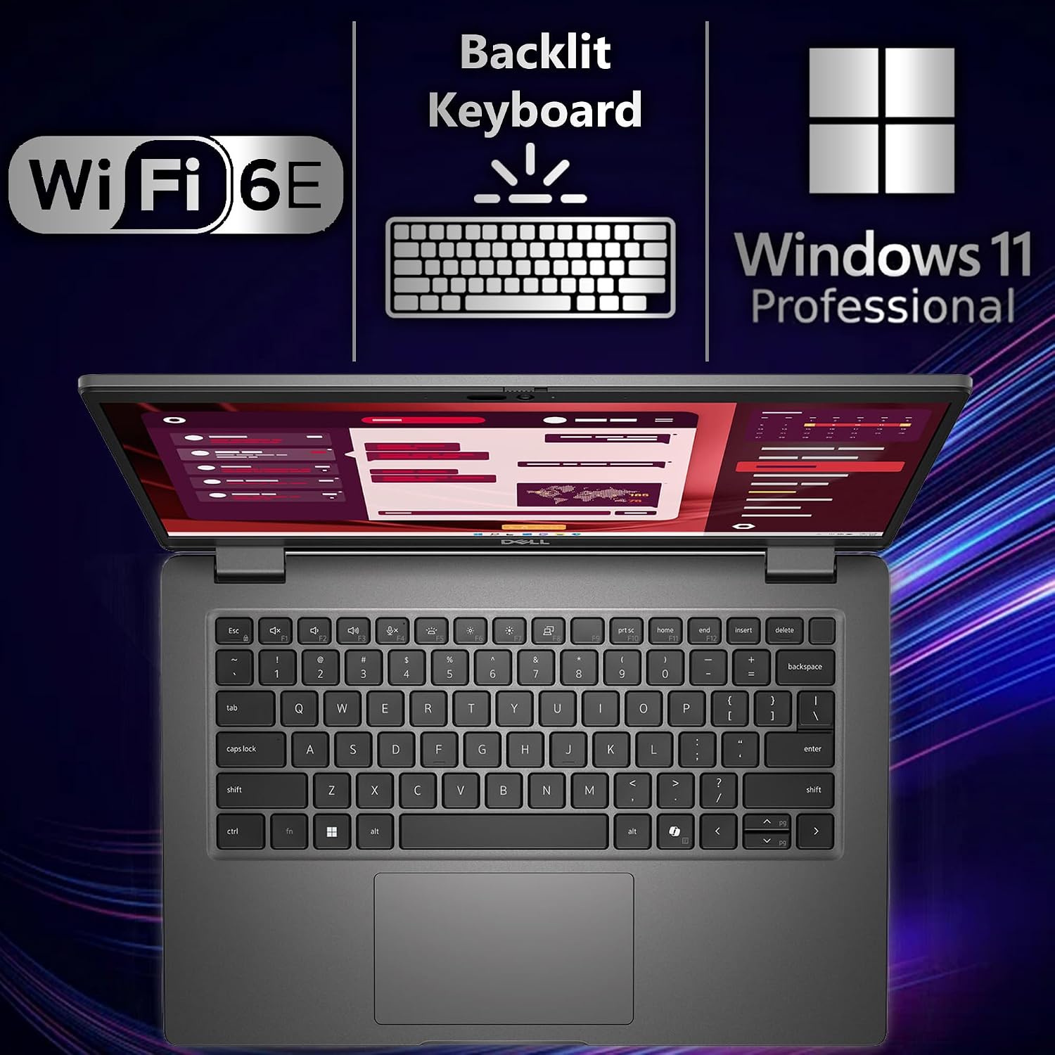 Dell Latitude 3450 3000 14' Business Laptop, Intel 10 Core i5-1335U (Beats i7-1270P), 32GB DDR5 RAM, 1TB NVMe, WiFi 6E + BT, HD Webcam, RJ-45, Win 11 Pro -Gray