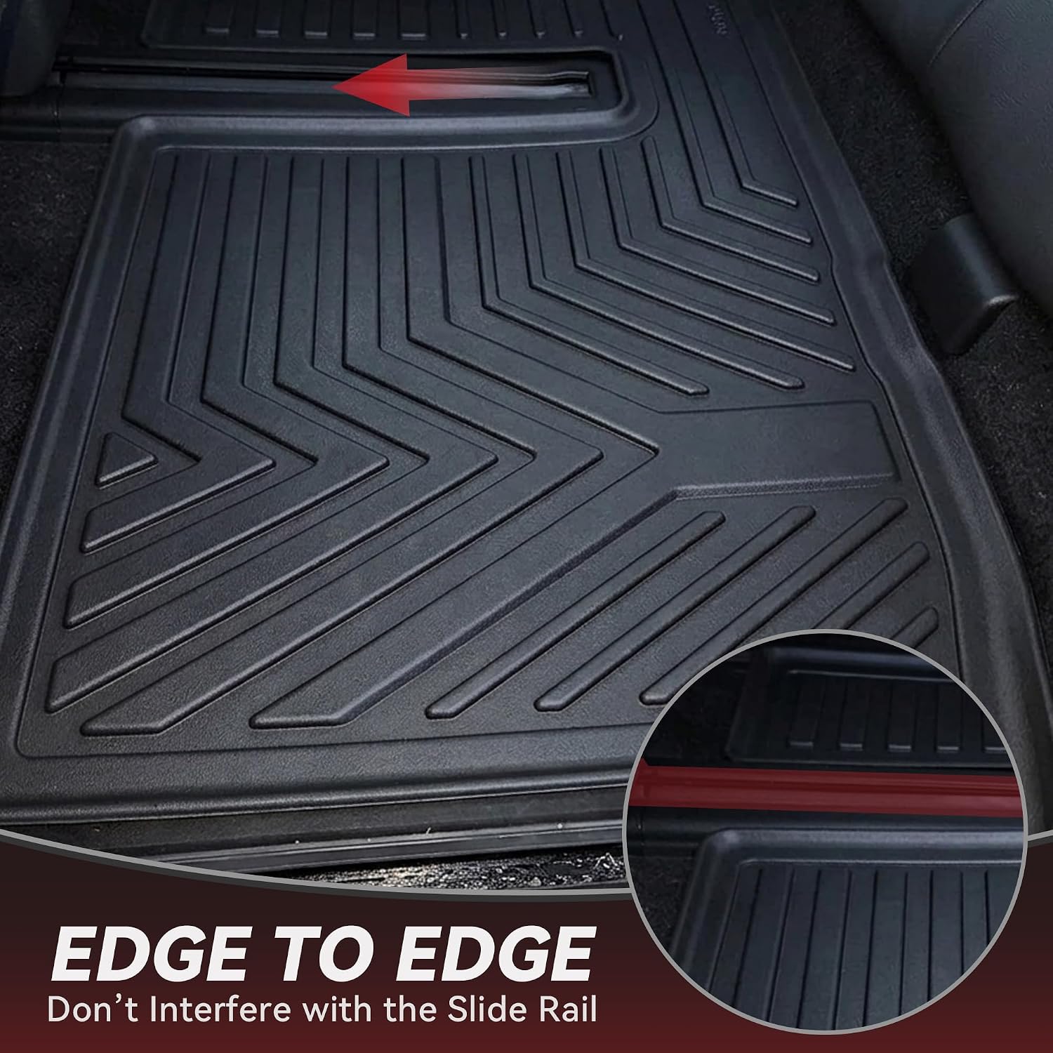 YITAMOTOR Floor Mats for Nissan Pathfinder 2013-2020, Infiniti QX60 2014-2020, JX35 2013, Custom Fit All Weather Anti-Slip TPE Rubber Mat, Pathfinder Accessories, 3 Row Automotive Floor Liners, Black