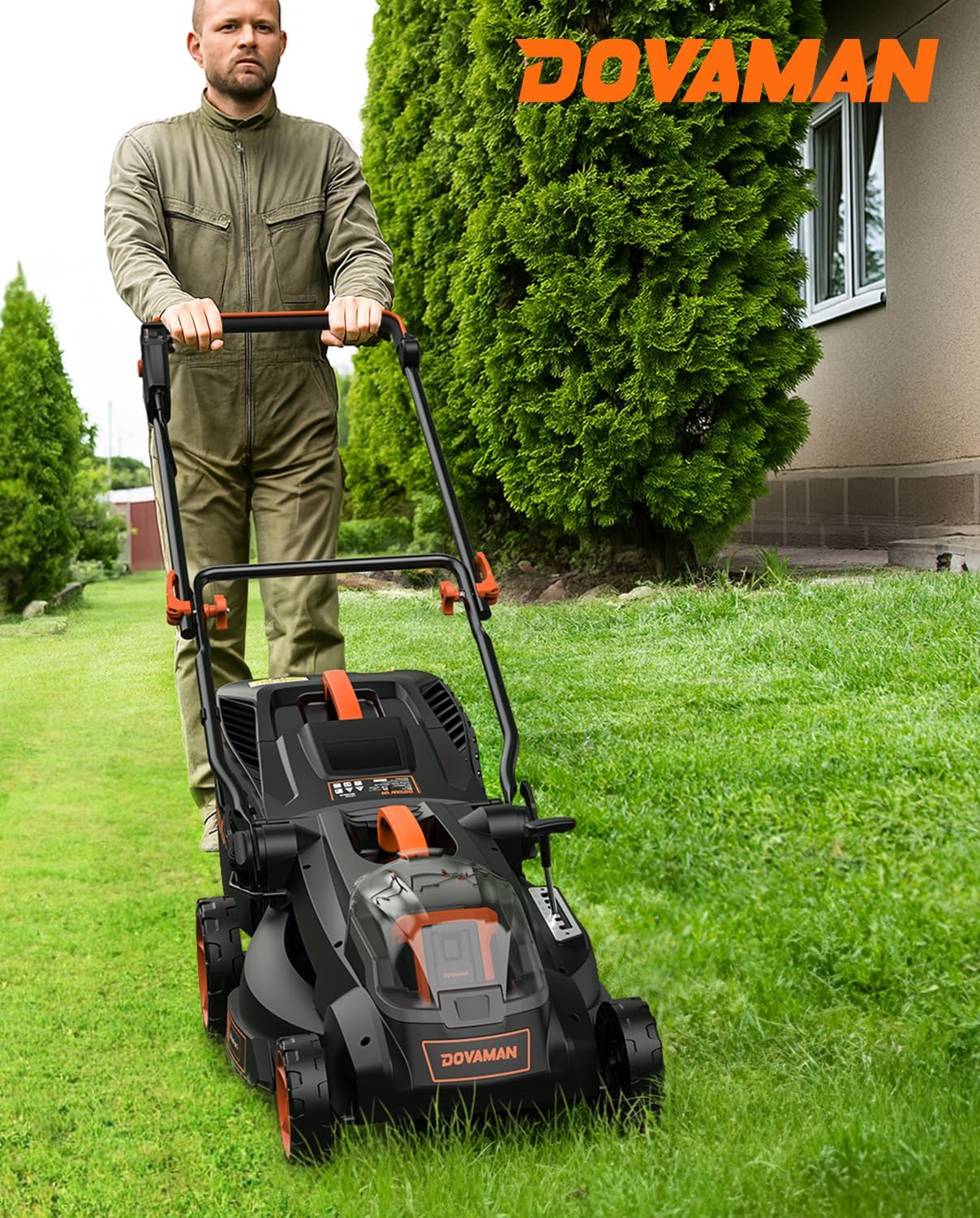 40V 19' Cordless Lawn Mower, Brushless Push Lawn Mower w/ 13.2Gal Bag, 98% Grass Collection, 3-Step Quicker Foldable, 6-Position Height Adjustment Meets Various Cutting Needs