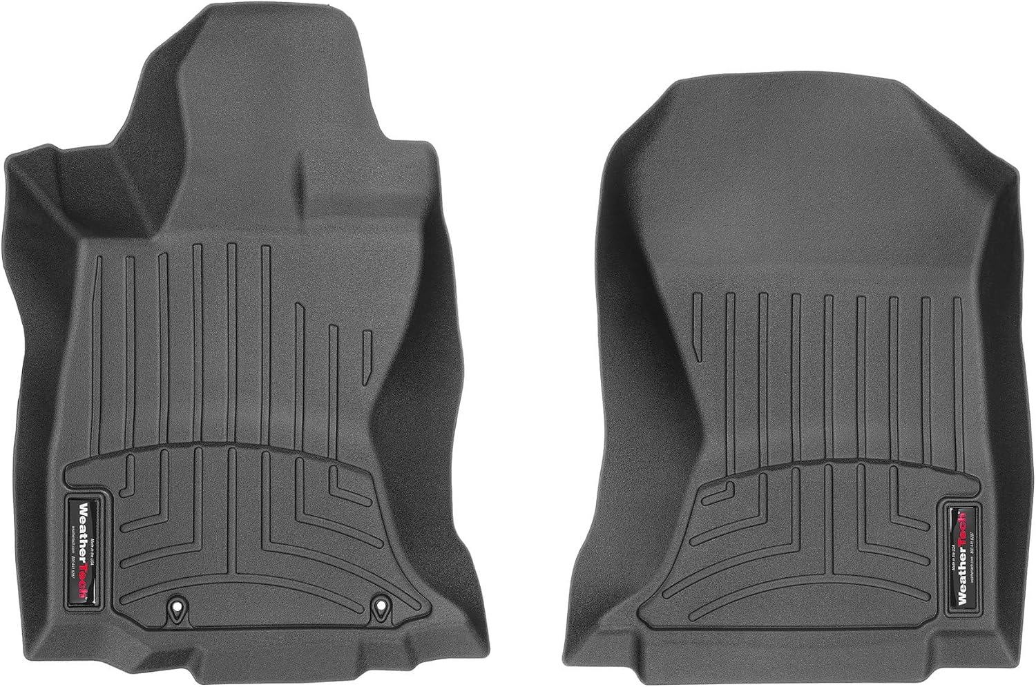 WeatherTech Custom Fit FloorLiners for Subaru Outback, Legacy, 1st Row (4415831), Black