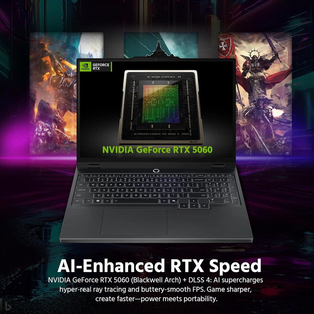 Lenovo Legion 5 15.1' WQXGA 165Hz OLED AI-Powered Gaming Laptop, AMD Ryzen 7 260, GeForce RTX 5060 GDDR7, 16GB DDR5, 1TB SSD, Backlit Keyboard, Wi-Fi, Win 11 Pro, Black, 1TB Docking Station Set