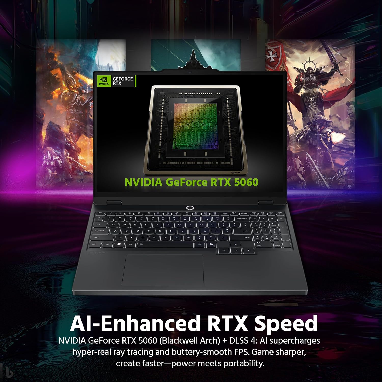 Lenovo Legion 5 15.1' WQXGA 165Hz OLED AI-Powered Gaming Laptop, AMD Ryzen 7 260, GeForce RTX 5060 GDDR7, 16GB DDR5, 1TB SSD, Backlit Keyboard, Wi-Fi, Win 11 Pro, Black, 1TB Docking Station Set