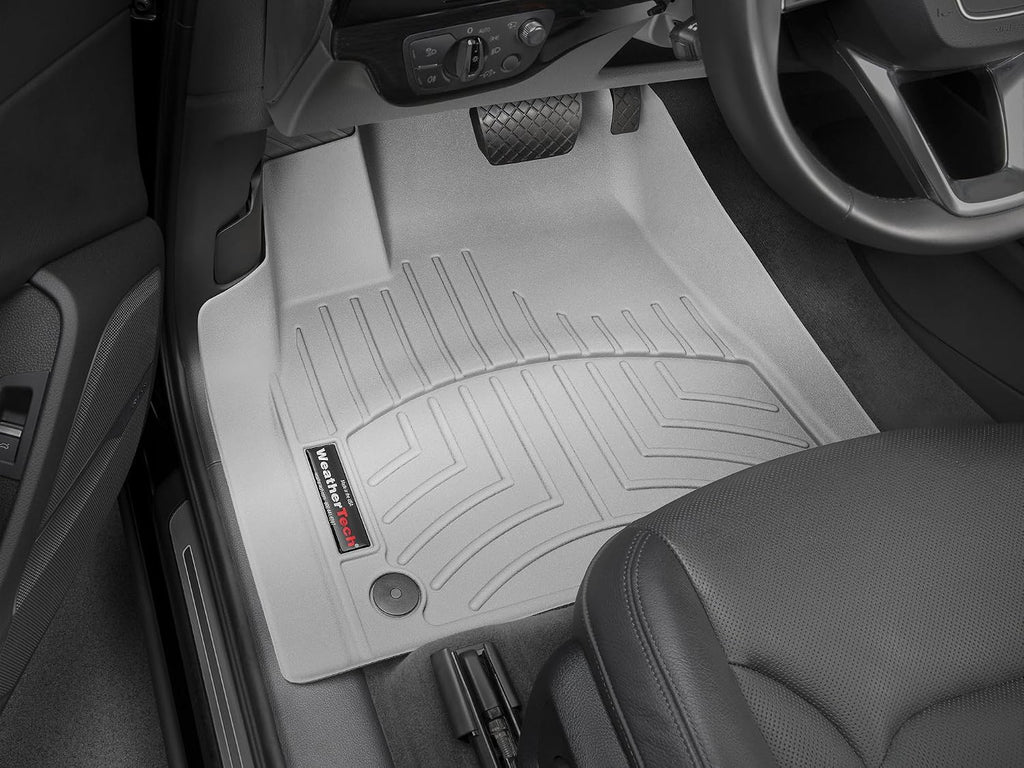 WeatherTech Custom Fit FloorLiners for Audi SQ7, Q7, SQ8-1st Row (468871), Grey