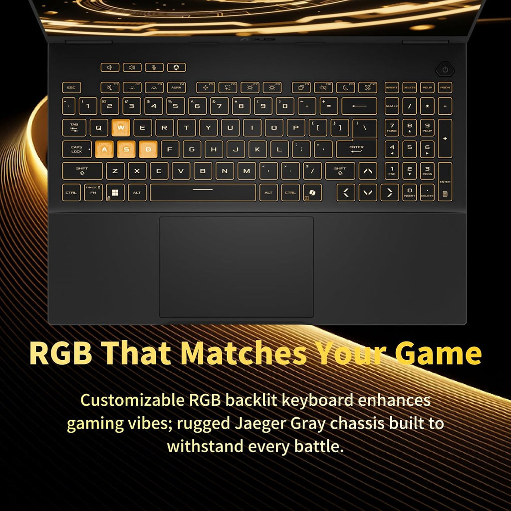 ASUS TUF F16 Gaming Laptop, Dedicated GeForce RTX 5060 GDDR7, 16'' FHD+ Anti-Glare Display, Intel 16-Core i7 14650HX, Backlit KB, Facial Recognition, Win 11 Pro, Accessories, 64GB DDR5+2TB SSD